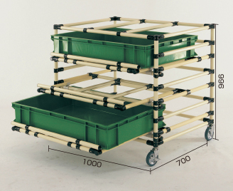 搬送棚台車 棚引き出しタイプ
